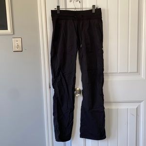Lululemon, Black Nylon Athletic Pants. Size 8.